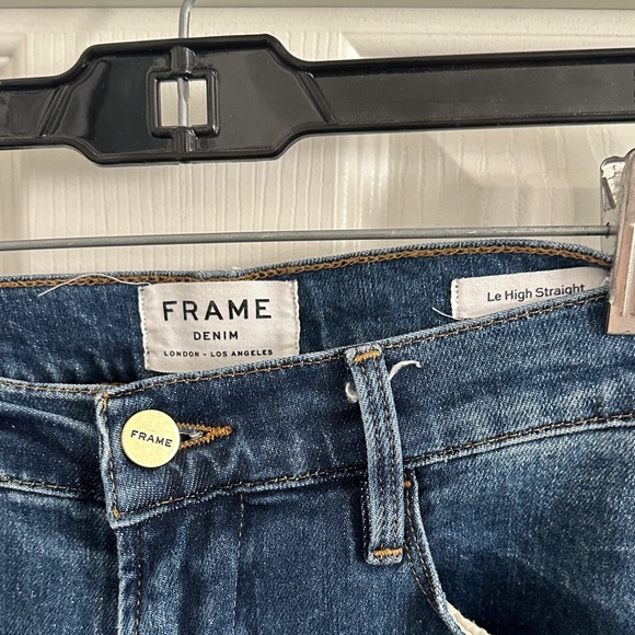 FRAME women’s straight leg pant with pintuck detail - Picture 2 of 4